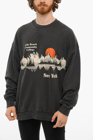 Brushed Cotton Printed S-MART-C2 Crewneck Sweatshirt