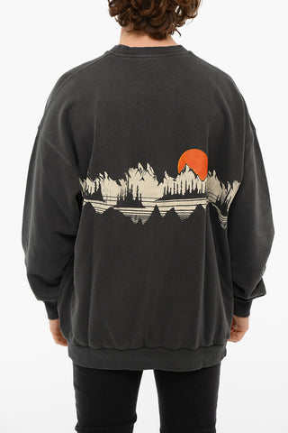 Brushed Cotton Printed S-MART-C2 Crewneck Sweatshirt