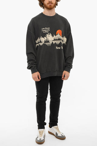 Brushed Cotton Printed S-MART-C2 Crewneck Sweatshirt