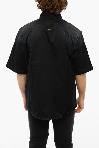 Camicia A Maniche Corte S-WURM Con Bottoni A Pressione