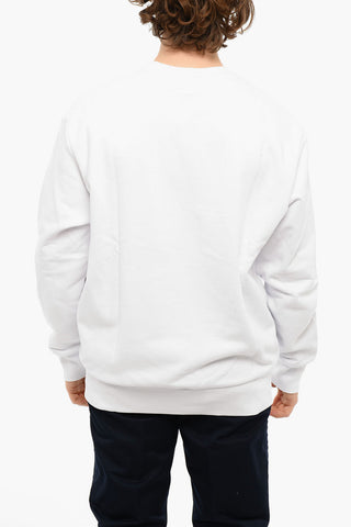 Brushed-cotton S-BIAY Crewneck Sweatshirt with Embroidered Logo