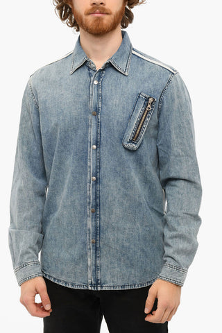 Denim D-TUYMAN-FS Shirt With Snap Buttons