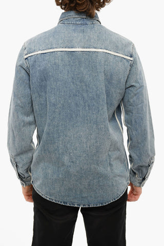 Denim D-TUYMAN-FS Shirt With Snap Buttons
