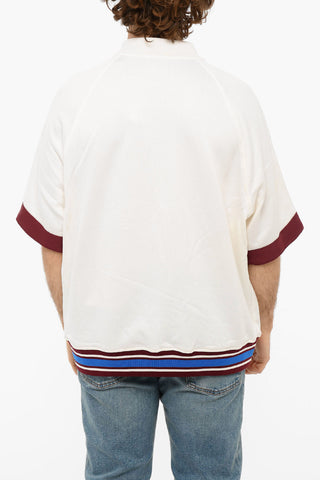 Brushed Cotton S-BOLIN Short Sleeved Shirt With Elastic Waist