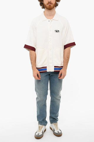 Brushed Cotton S-BOLIN Short Sleeved Shirt With Elastic Waist