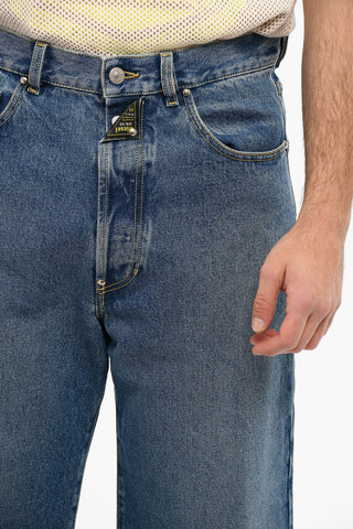 Mid-washed Denim DXD Baggy Jeans
