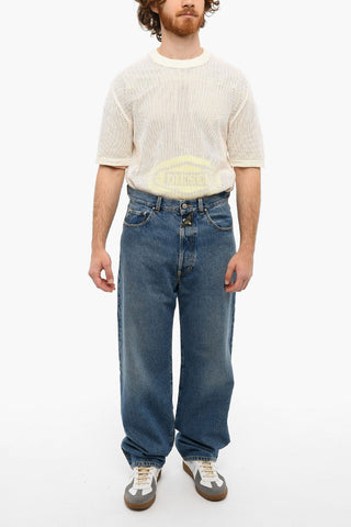Mid-washed Denim DXD Baggy Jeans