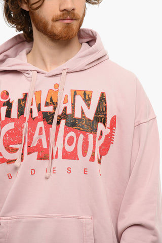 Brushed-cotton S-UMMER Hoodie with Debossed Print