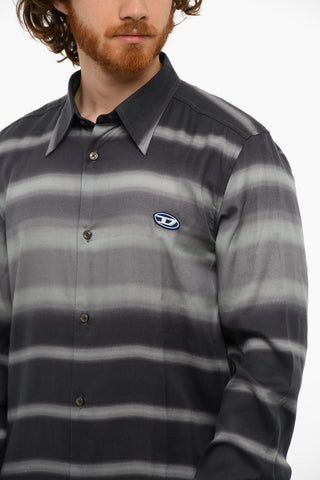 Printed S-TUCKER-STRIPE Long Sleeved Shirt