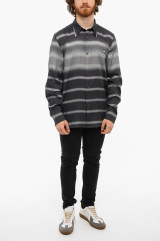 Printed S-TUCKER-STRIPE Long Sleeved Shirt
