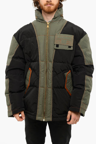 Hidden Hood Padded W-TYPE2 Puffer Jacket With Contrasting Seams