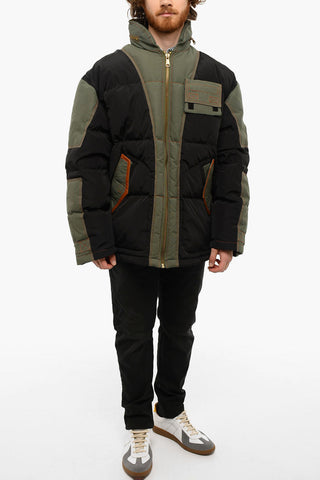 Hidden Hood Padded W-TYPE2 Puffer Jacket With Contrasting Seams