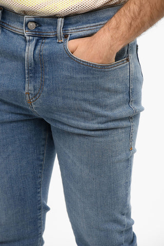 Light-washed 1983 Skinny Jeans with High Waist