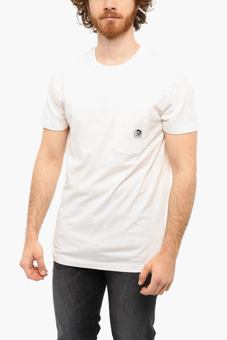 Crewneck T-WORKY-MOHI T-shirt with Breast Pocket