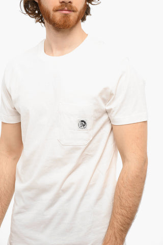 Crewneck T-WORKY-MOHI T-shirt with Breast Pocket