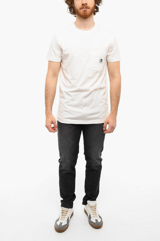 Crewneck T-WORKY-MOHI T-shirt with Breast Pocket