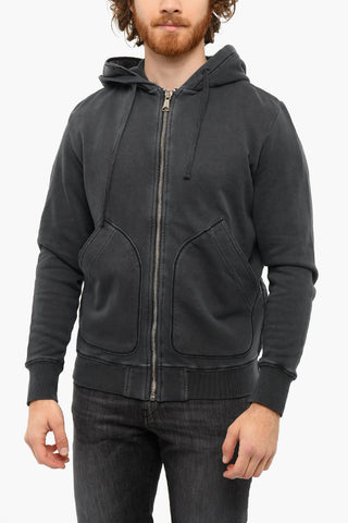 Frontal Zip Solid Color J-VESTOL Hoodie
