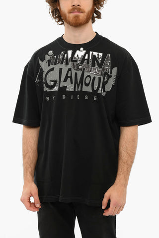 Printed CRewneck T-WASH-D3 Short Sleeved T-shirt