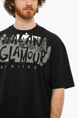 Printed CRewneck T-WASH-D3 Short Sleeved T-shirt