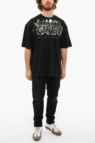 Printed CRewneck T-WASH-D3 Short Sleeved T-shirt