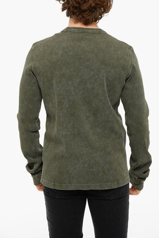 Ribbed Crewneck T-RIBBER Long Sleeved T-shirt