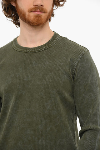Ribbed Crewneck T-RIBBER Long Sleeved T-shirt