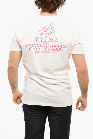 Printed T-DIEGOR Crewneck T-shirt
