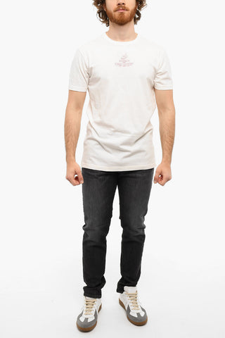 Printed T-DIEGOR Crewneck T-shirt