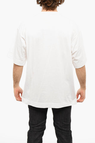 Crewneck T-BEGGY T-shirt with Debossed Patch