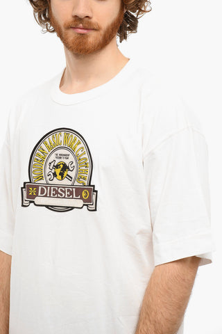 Crewneck T-BEGGY T-shirt with Debossed Patch
