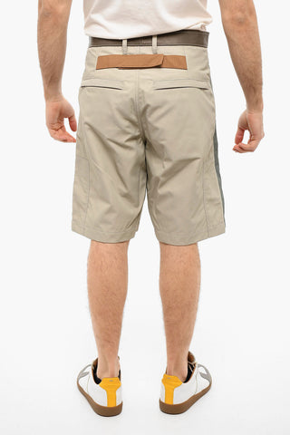 Shorts Cargo SAVILLE con Dettagli in Pelle