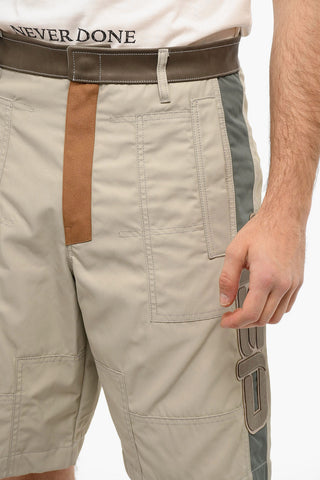 Shorts Cargo SAVILLE con Dettagli in Pelle