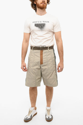 Shorts Cargo SAVILLE con Dettagli in Pelle