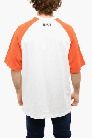 T-shirt Girocollo UMLT-BASE con Maniche in Spugna di Cotone