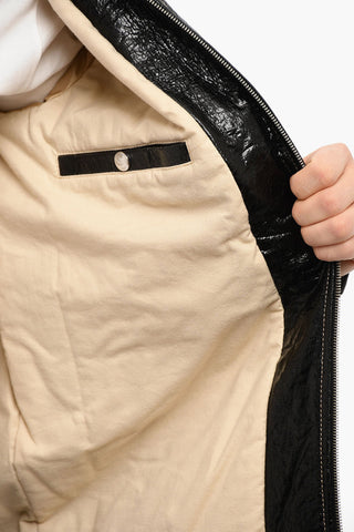 Wrinckled Effect L-STERLING Leather Jacket