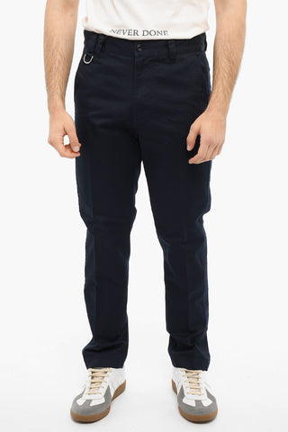 Cotton-twill P-FRANCIS Pants with Ankle-buttons