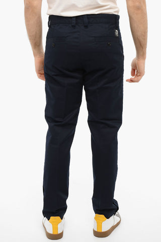 Cotton-twill P-FRANCIS Pants with Ankle-buttons