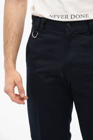 Cotton-twill P-FRANCIS Pants with Ankle-buttons