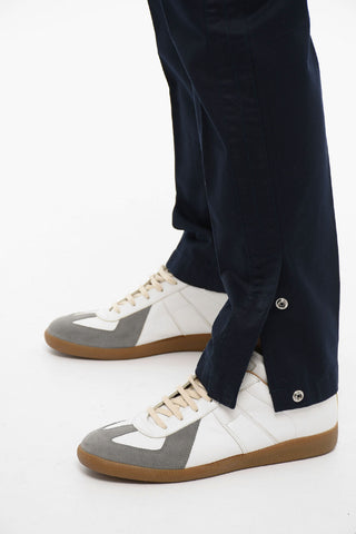 Cotton-twill P-FRANCIS Pants with Ankle-buttons