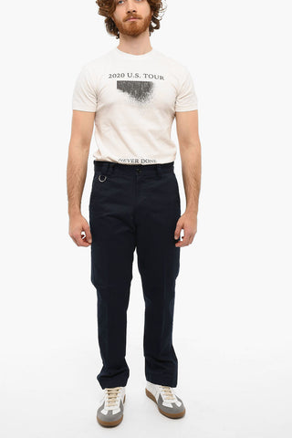 Cotton-twill P-FRANCIS Pants with Ankle-buttons