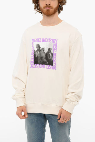 Brushed Cotton Printed S-GINN-HS3 Crewneck Sweatshirt