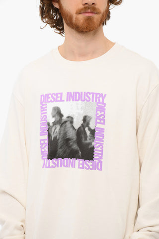 Brushed Cotton Printed S-GINN-HS3 Crewneck Sweatshirt