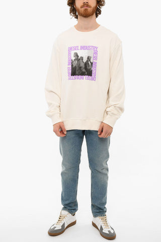 Brushed Cotton Printed S-GINN-HS3 Crewneck Sweatshirt