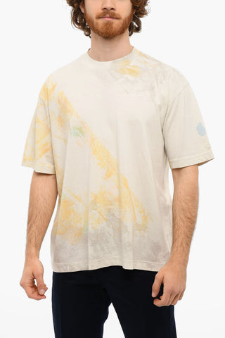 Tye-dye-printed T-WASH Crewneck T-shirt