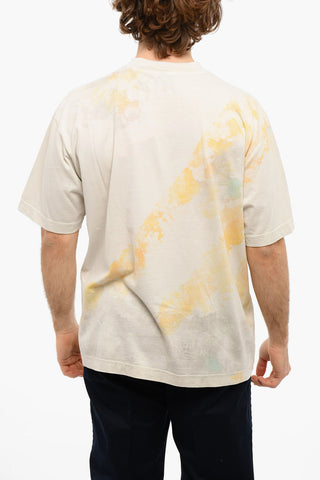Tye-dye-printed T-WASH Crewneck T-shirt