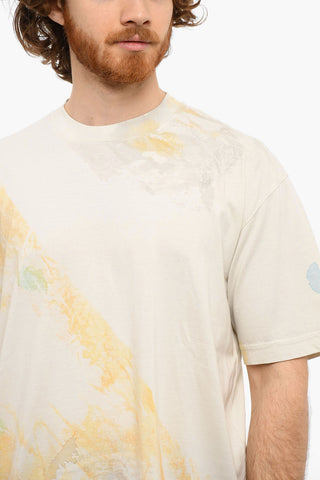 Tye-dye-printed T-WASH Crewneck T-shirt