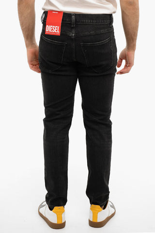 Stretchy-denim D-STRUKT Slim-fitting Jeans with Mid-waist