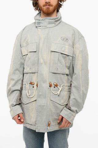 Hidden Hood J-LII Sahariana jacket With Waist Drawstrings