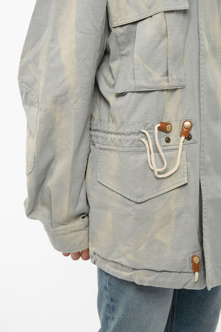 Hidden Hood J-LII Sahariana jacket With Waist Drawstrings