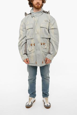 Hidden Hood J-LII Sahariana jacket With Waist Drawstrings